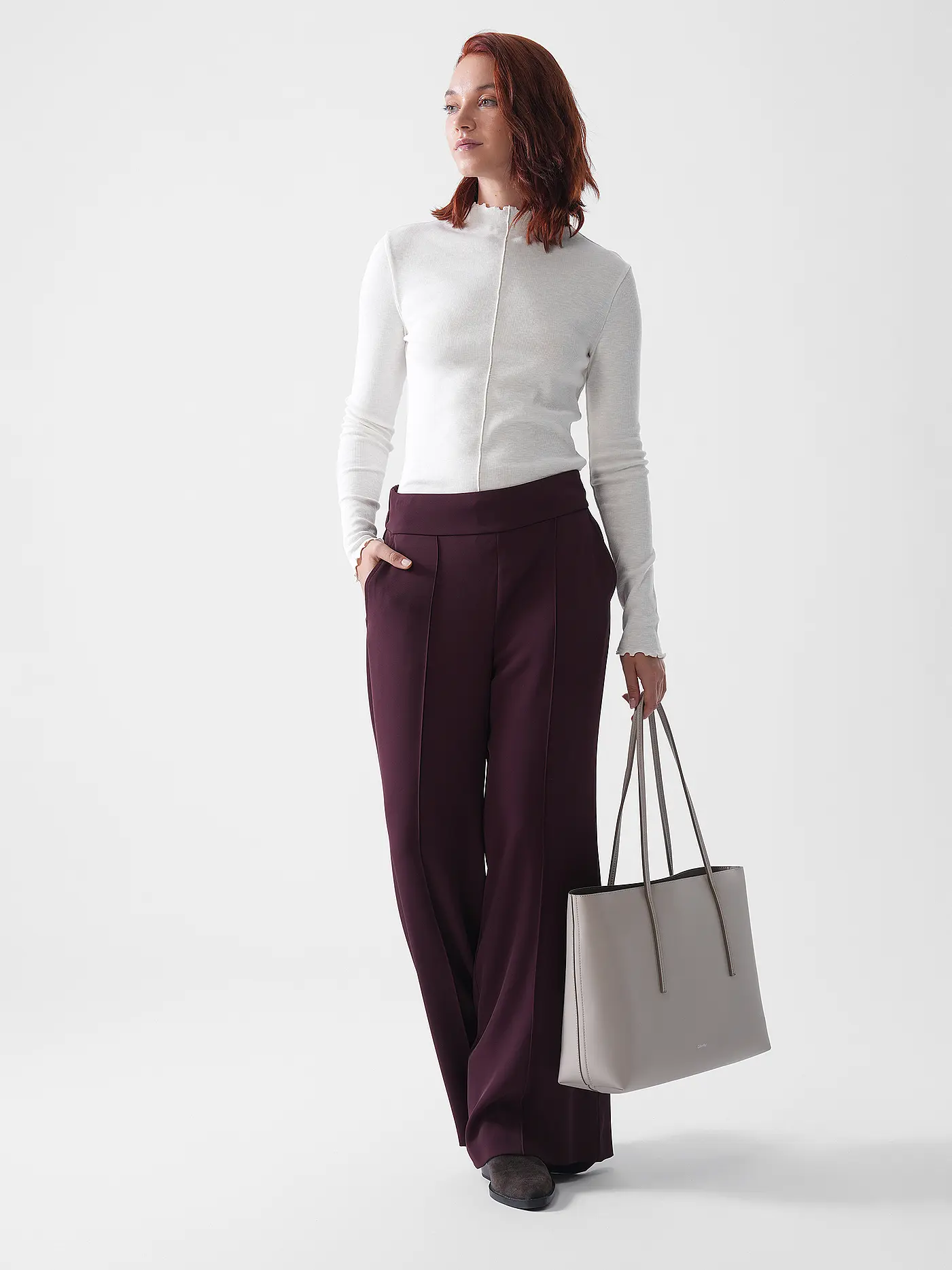 CALVIN KLEIN | Tasche - Tote Bag FOIL | creme